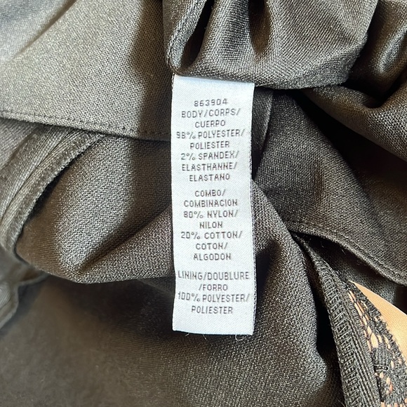 JS Collections Evening Gown in Black and Nude, Size 10 - Picture 7 of 7